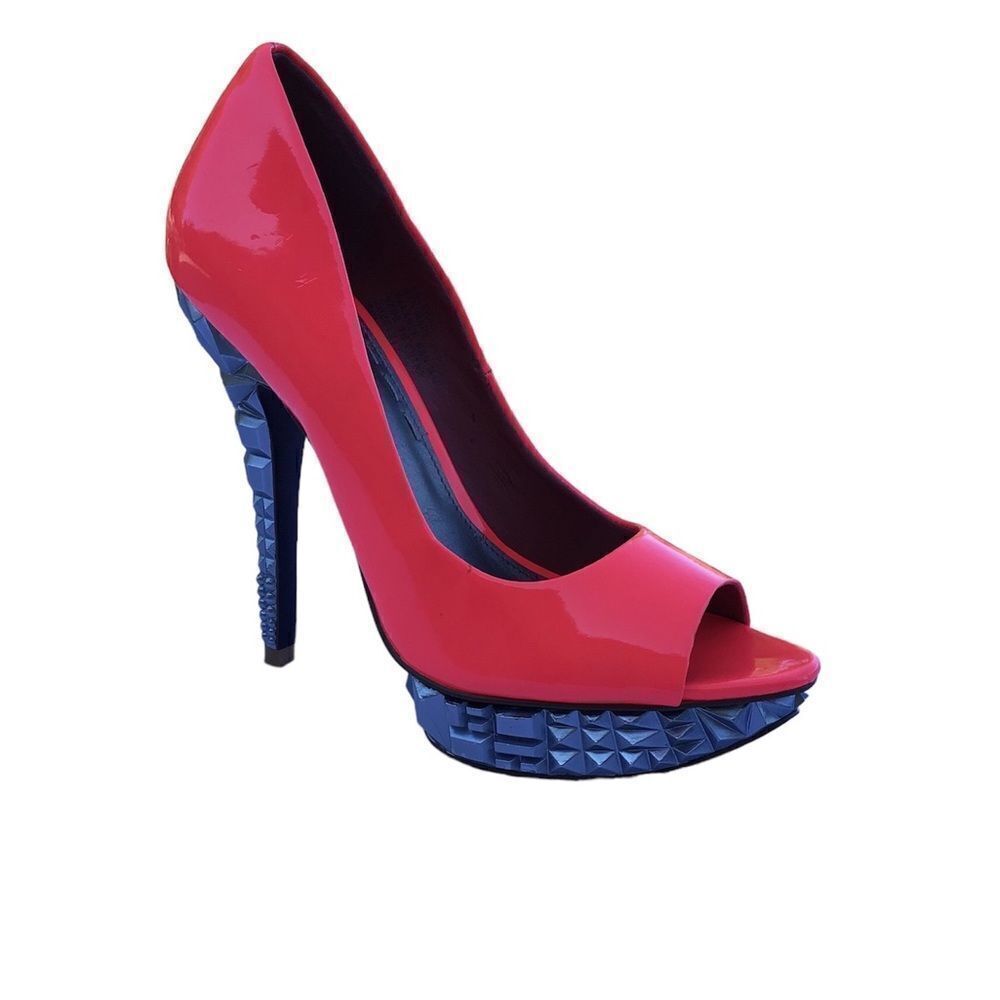 Rachel Roy Platform Shoes Orange Size 6M - Picture 1 of 7